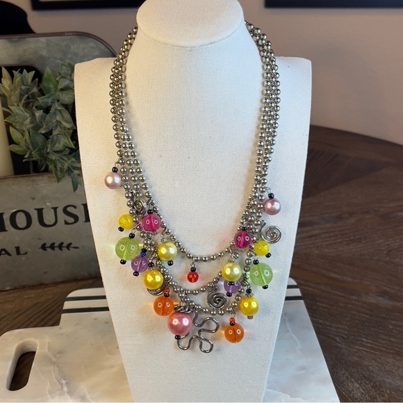 Colorful Beaded Necklace perfect for Spring/Summer - Picture 8 of 8